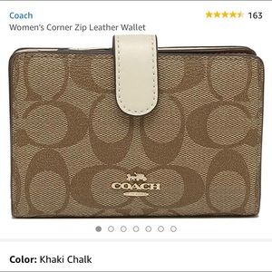 NWT Tan Coach Wallet Women’s